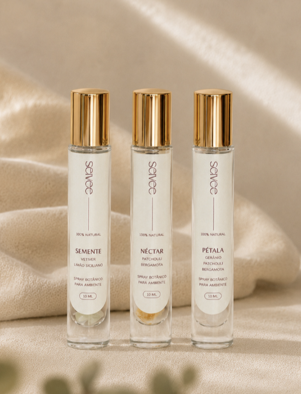 Trio de Mini Sprays Botânicos para Ambiente